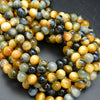 Golden Blue Tiger's Eye · Smooth · Round · 4mm, 6mm, 8mm, 10mm, Bead, Tejas Beads