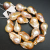 Pearl · Baroque · Champagne · 16mm, 20mm, Pearl, Tejas Beads