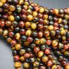 Mixed Tiger's Eye · Smooth · Round · 4mm, 6mm, 8mm, 10mm, Bead, Tejas Beads
