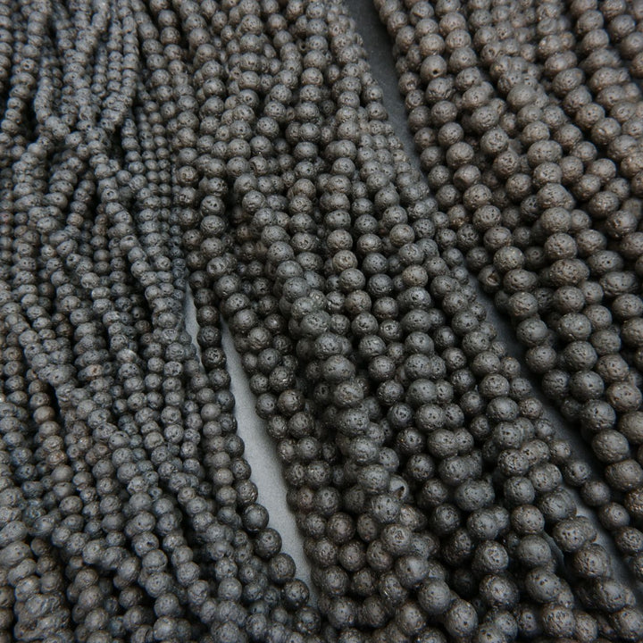 Waxed lava beads.