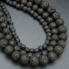 Waxed lava beads.