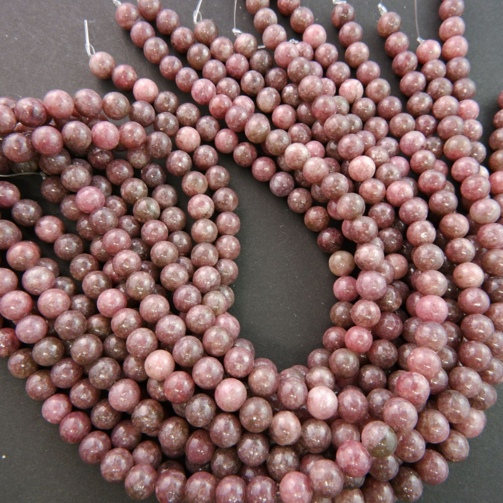 Lepidolite · Smooth · Round · 10mm, Bead, Tejas Beads