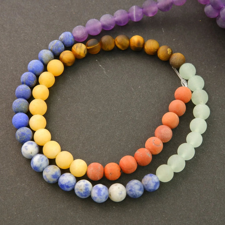 Matte Seven Chakra Beads.