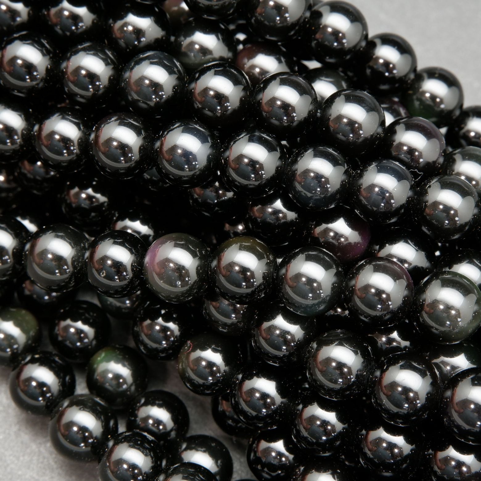 Natural Obsidian Beads at Tejas Beads