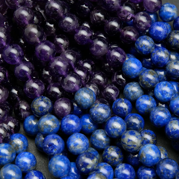Seven Chakra Stone · Smooth · Round · 4.5mm, 6.5mm, 8.5mm, Bead, Tejas Beads