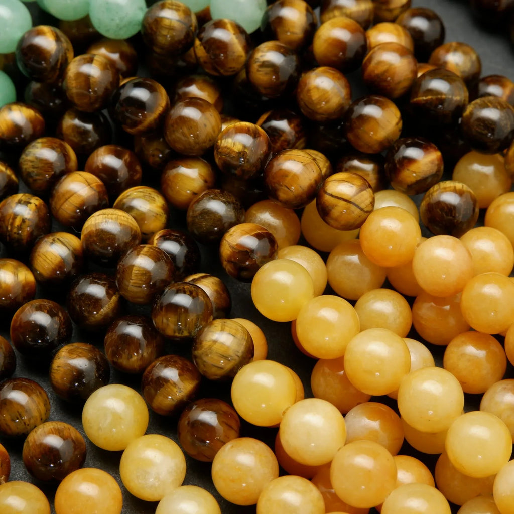 Seven Chakra Stone · Smooth · Round · 4.5mm, 6.5mm, 8.5mm, Bead, Tejas Beads