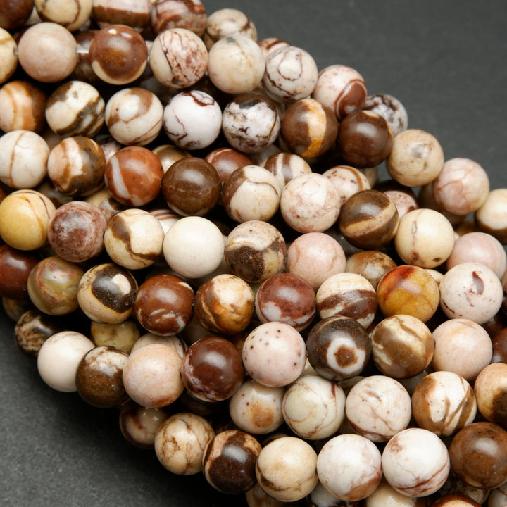 Brown Zebra Jasper Beads.