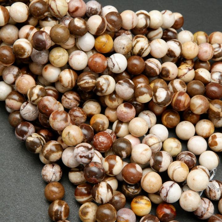 Brown Zebra Jasper Beads.