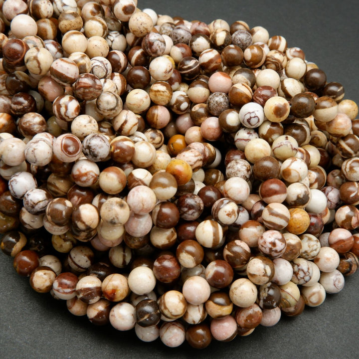 Brown Zebra Jasper Beads.