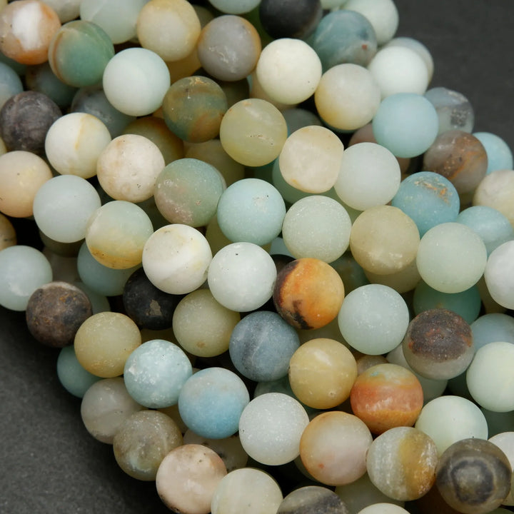 Brazilian Amazonite · Matte · Round · 4mm, 6mm, 8mm, 10mm, Bead, Tejas Beads