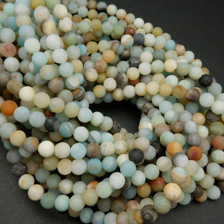 Brazilian Amazonite · Matte · Round · 4mm, 6mm, 8mm, 10mm, Bead, Tejas Beads