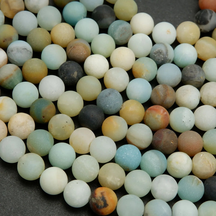 Brazilian Amazonite · Matte · Round · 4mm, 6mm, 8mm, 10mm, Bead, Tejas Beads