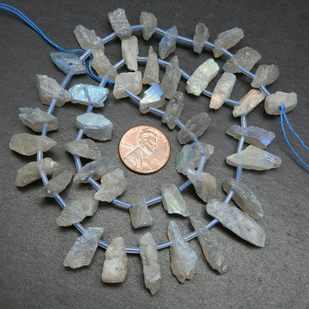 Labradorite chip beads.