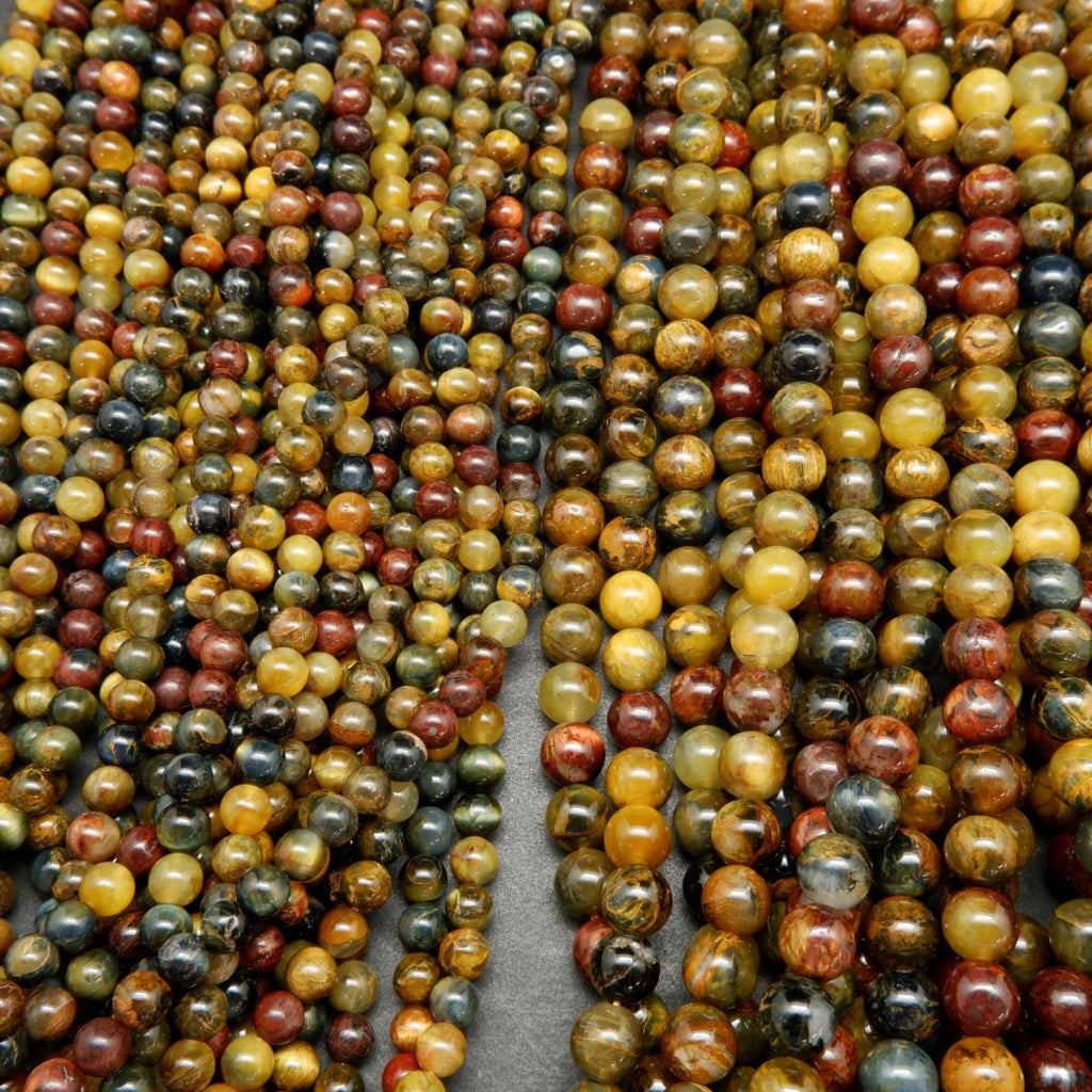 Golden Pietersite · Smooth · Round · 6mm, 9mm, Bead, Tejas Beads