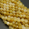 African yellow opal beads.