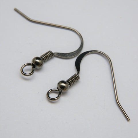 Ear Wires · Dapped, Ball & Spring · 0.63mm (.025"), Finding, Tejas Beads
