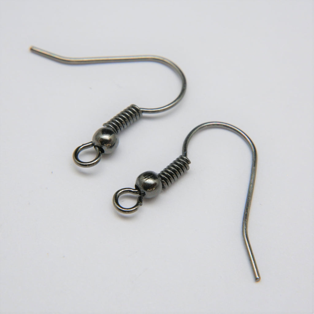 Ear Wires · Ball & Spring · 0.63mm (.025"), Finding, Tejas Beads