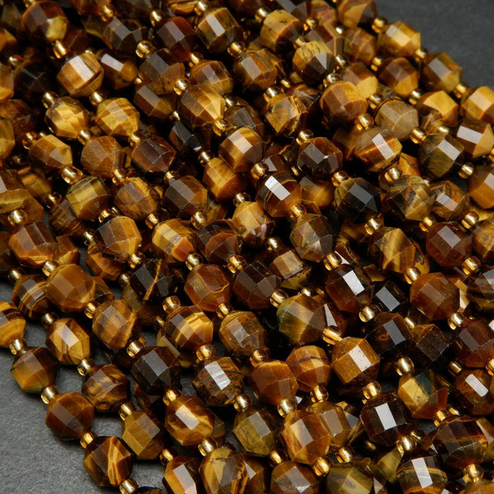 Energy prism tiger eye beads.