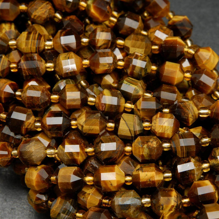 Energy prism tiger eye beads.
