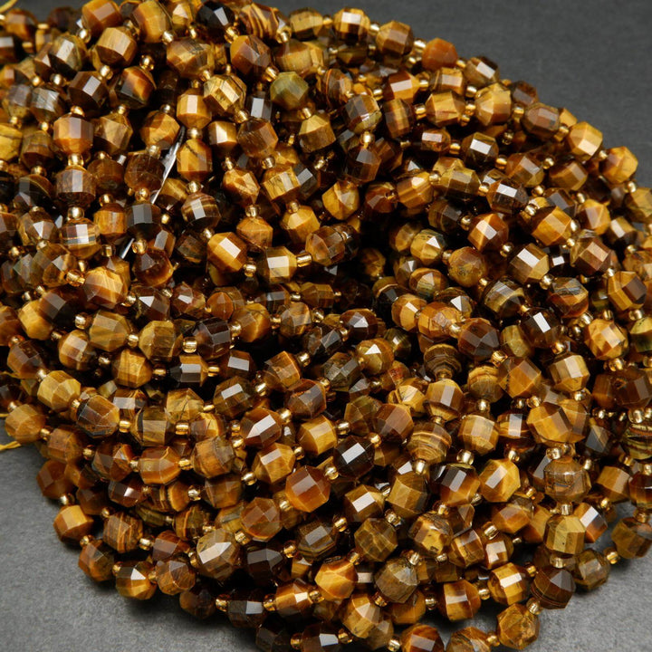 Energy prism tiger eye beads.