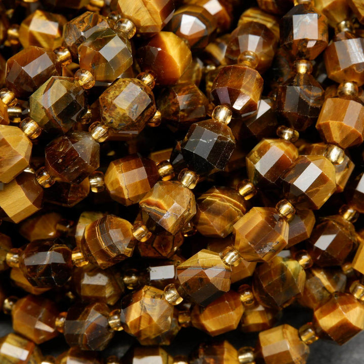 Energy prism tiger eye beads.