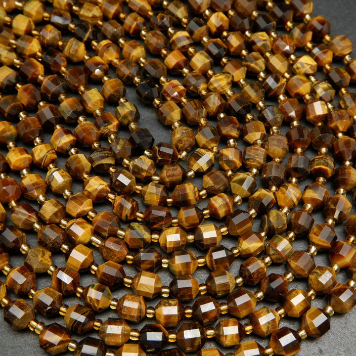 Energy prism tiger eye beads.