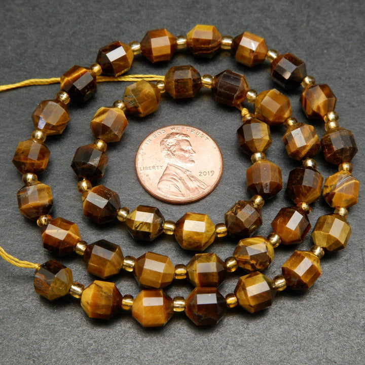Energy prism tiger eye beads.