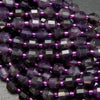 Prism shape amethyst beads.