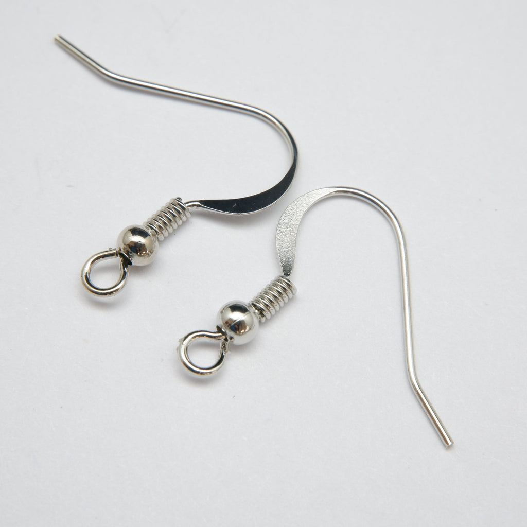 Ear Wires · Dapped, Ball & Spring · 0.63mm (.025"), Finding, Tejas Beads