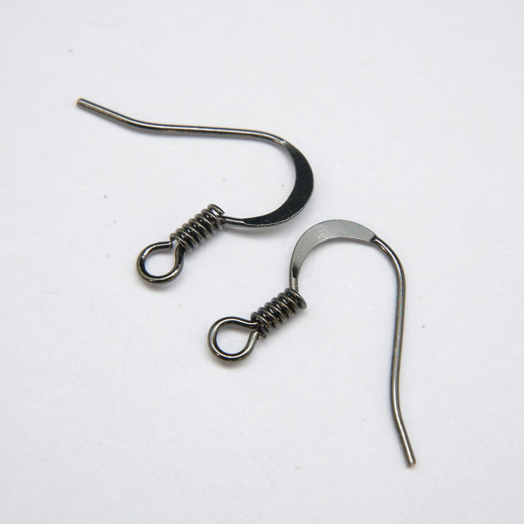 Ear Wires · Dapped & Spring · 0.63mm (.025"), Finding, Tejas Beads