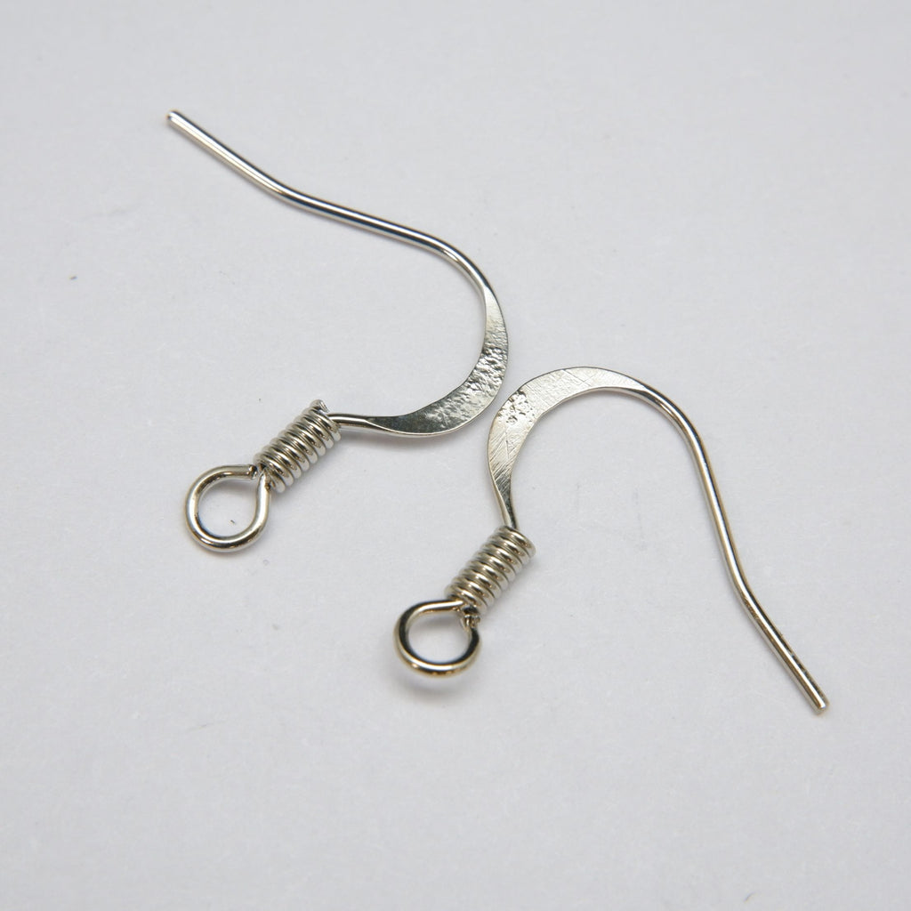 Ear Wires · Dapped & Spring · 0.63mm (.025"), Finding, Tejas Beads