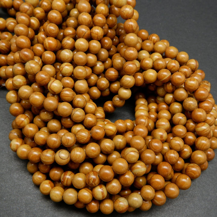 Wooden Jasper Beads.