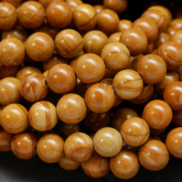 Wooden Jasper Beads.