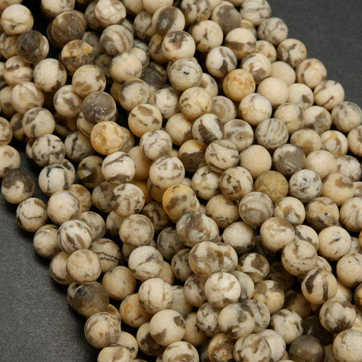 Graphic Feldspar · Matte · Round · 6mm, 8mm, 10mm, Bead, Tejas Beads