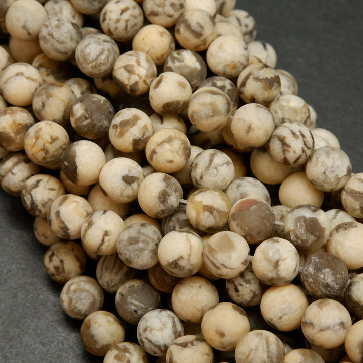 Graphic Feldspar · Matte · Round · 6mm, 8mm, 10mm, Bead, Tejas Beads