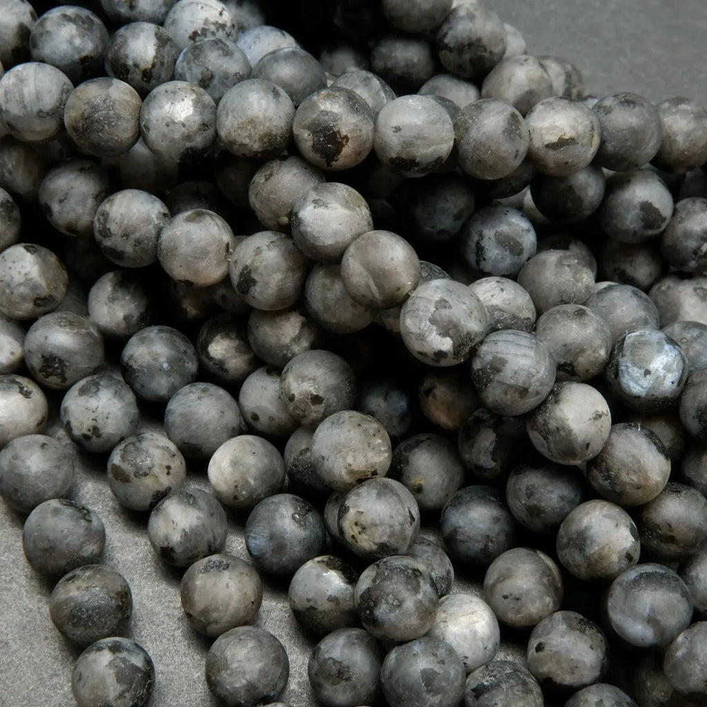 Black labradorite beads.