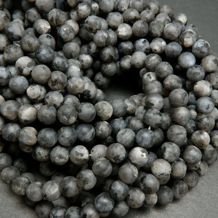 Black labradorite beads.