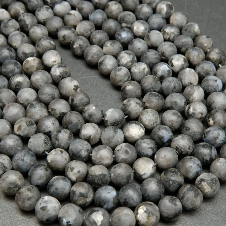 Black labradorite beads.