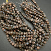 Brown and Pink Rhyolite Loose Beads From Texas.