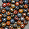 Blue and Brown Pietersite Round Loose Beads