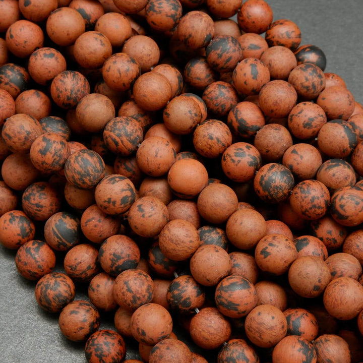 Mahogany Obsidian · Matte · Round · 4.5mm, 6.5mm, 8.5mm, 10mm, Bead, Tejas Beads