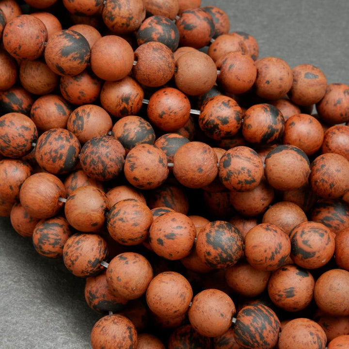 Mahogany Obsidian · Matte · Round · 4.5mm, 6.5mm, 8.5mm, 10mm, Bead, Tejas Beads