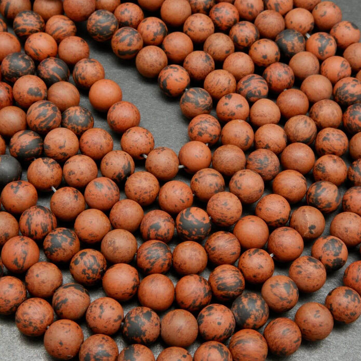 Mahogany Obsidian · Matte · Round · 4.5mm, 6.5mm, 8.5mm, 10mm, Bead, Tejas Beads