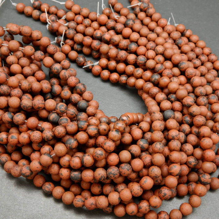 Mahogany Obsidian · Matte · Round · 4.5mm, 6.5mm, 8.5mm, 10mm, Bead, Tejas Beads