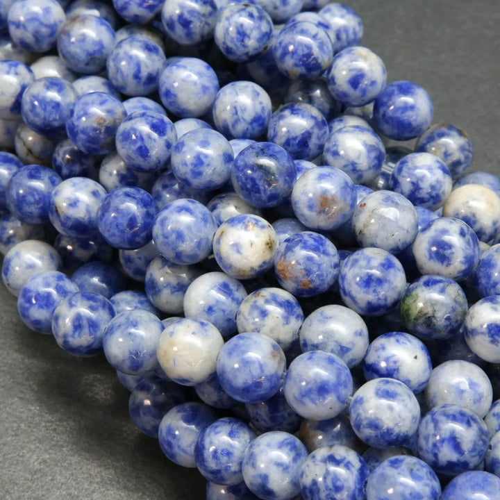 Snowflake Sodalite · Smooth · Round · 4mm, 6mm, 8mm, 10mm, Bead, Tejas Beads