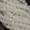 White snow quartz beads.