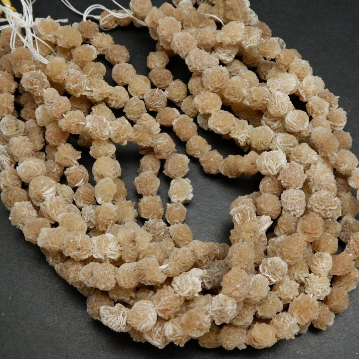 Desert rose selenite beads.