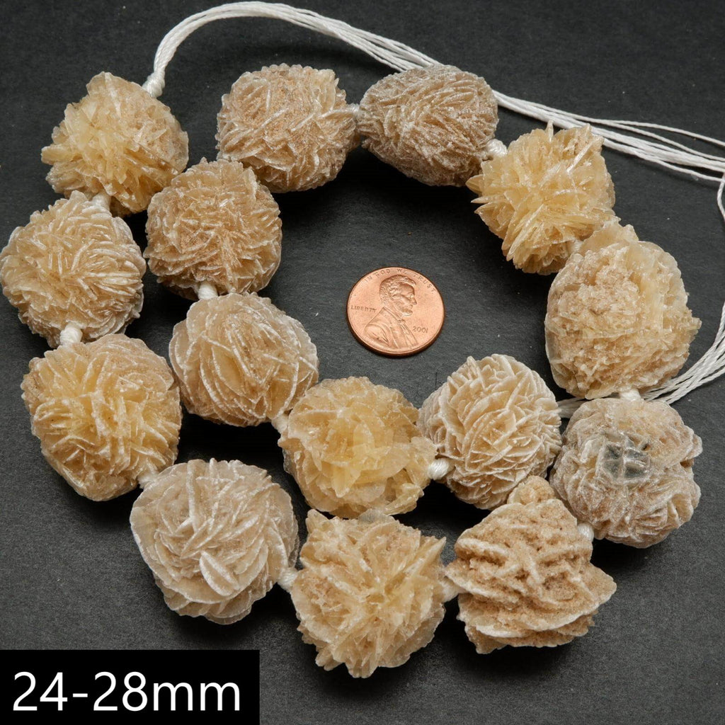 Desert rose selenite beads.