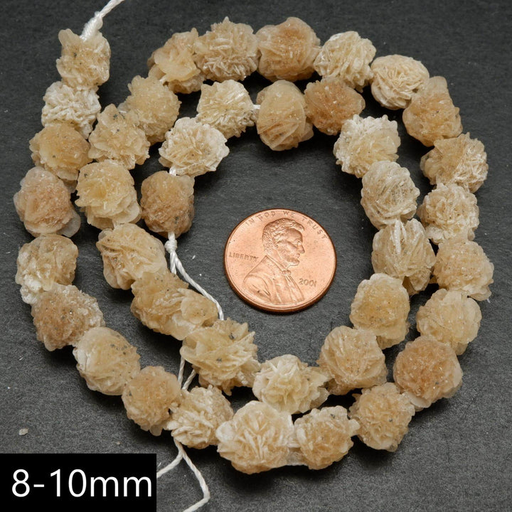 Desert rose selenite beads.