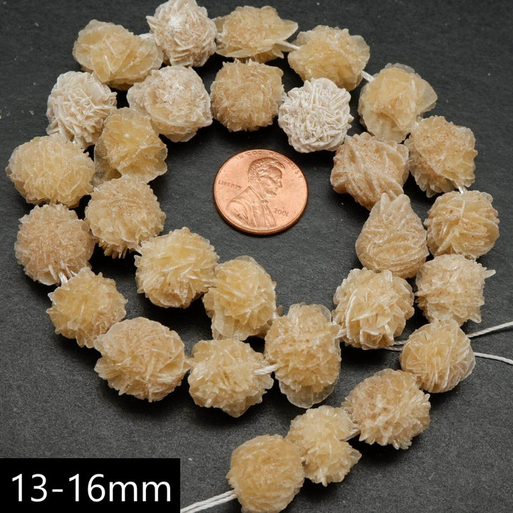 Desert rose selenite beads.
